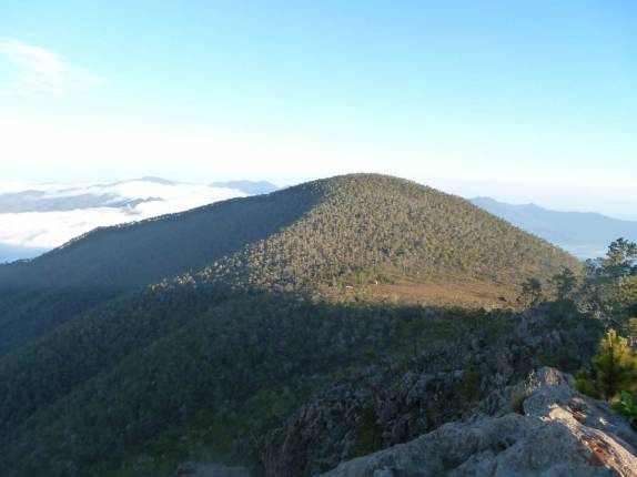 Vista do alto do Pico Duarte, na República Dominicana